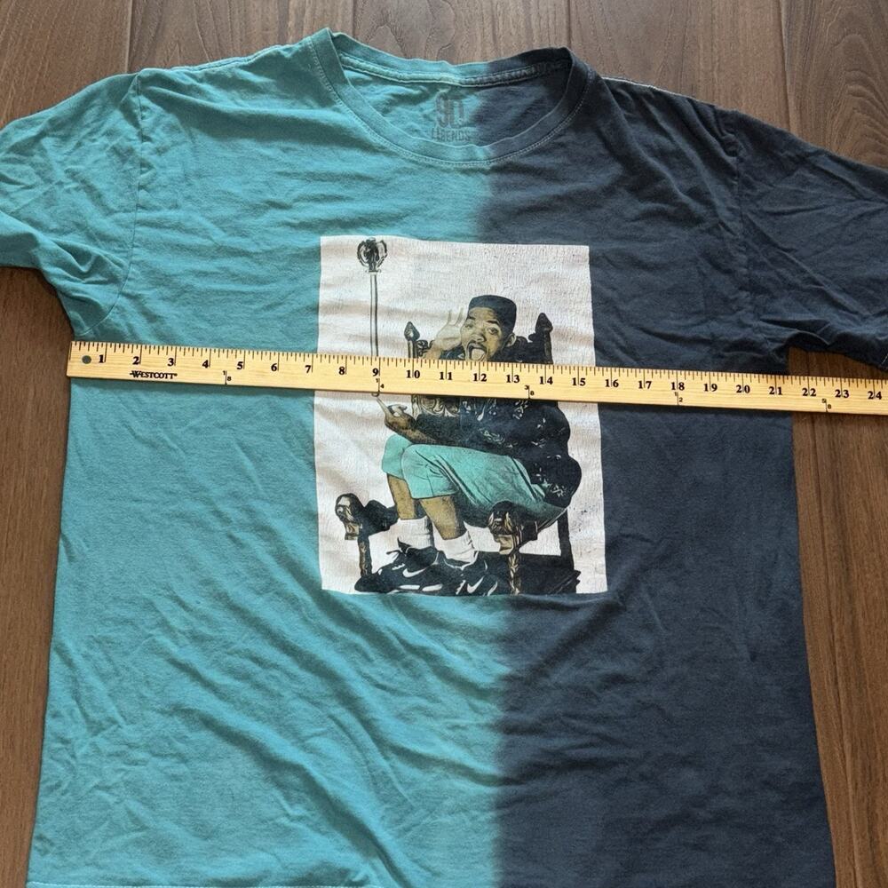 90's Legend Will Smith Summer Fresh Prince of Bel Air T Shirt Blue Large Men - Picture 4 of 6